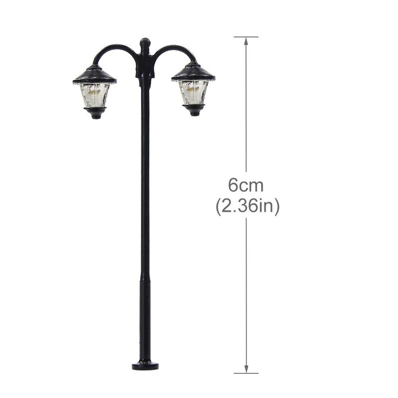 Evemodel LYM18 10pcs Model Railway Led Lamppost Lamps Street Lights HO Scale 6cm 2.36inch 12V New - Image 4